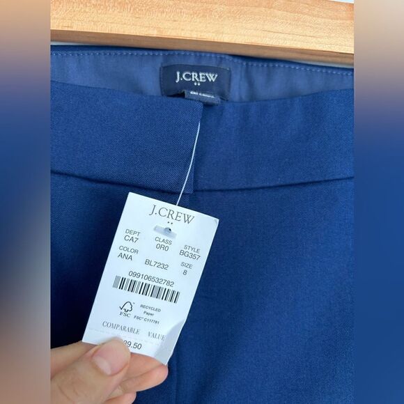 NWT J. Crew Factory Kelsey Cotton Flare Pant Trousers - Picture 5 of 11